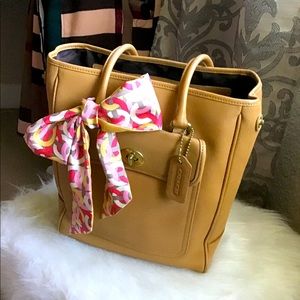 Coach all leather bag